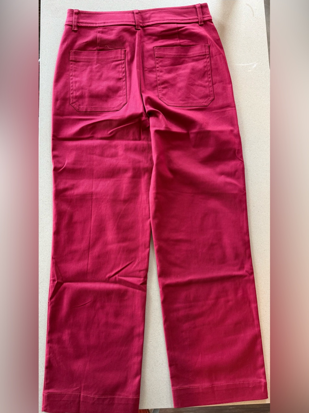 LOFT Wide Leg Pants — Raspberry - Picture 6 of 6